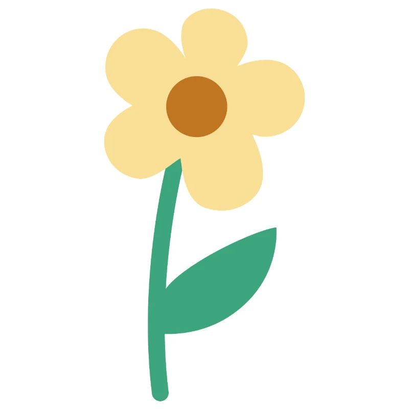 Cute Simple Flower Minimal Botanical Aesthetic