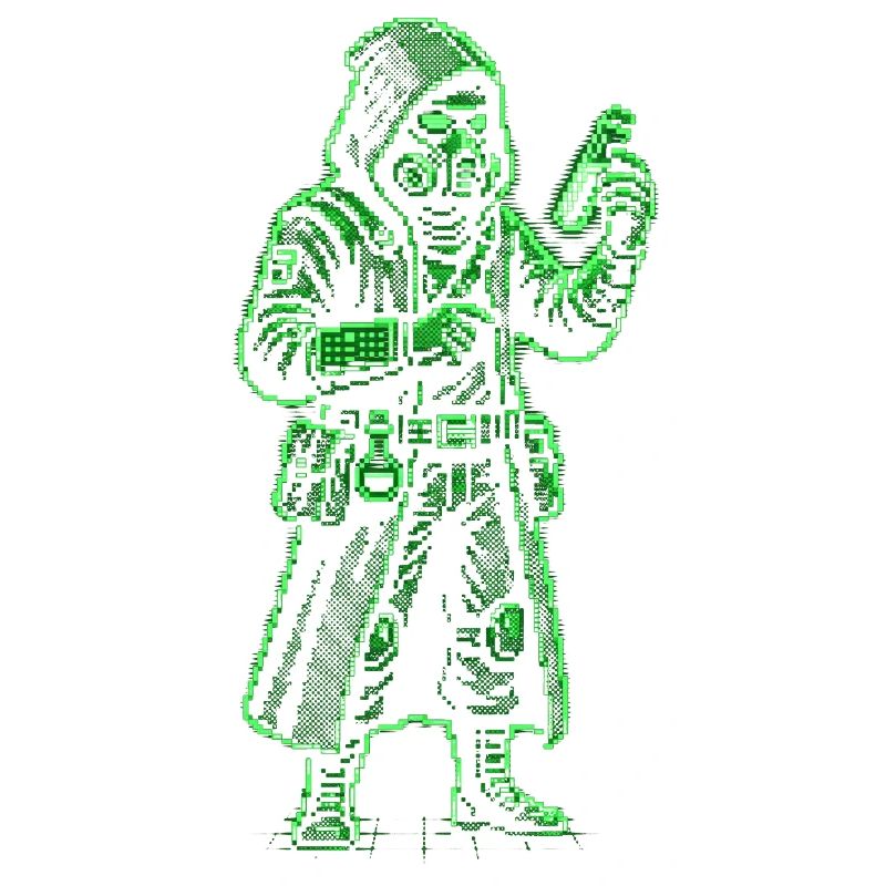 Punk Apothécary Pixel Art Hacker rétro