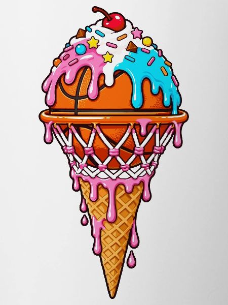 Basketball Basketballer Eiscreme