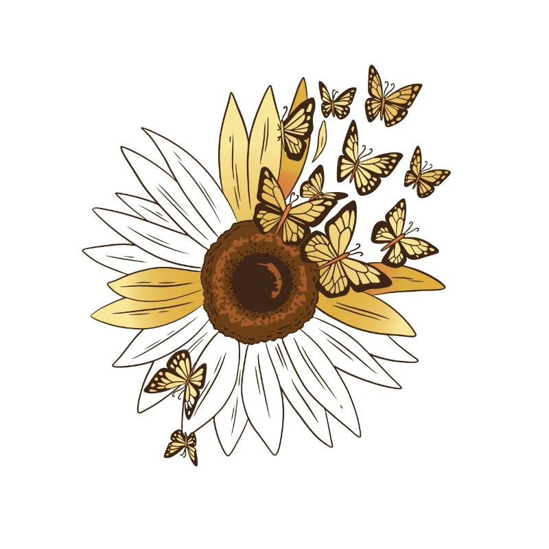 Tournesol Fleur Papillon Printemps
