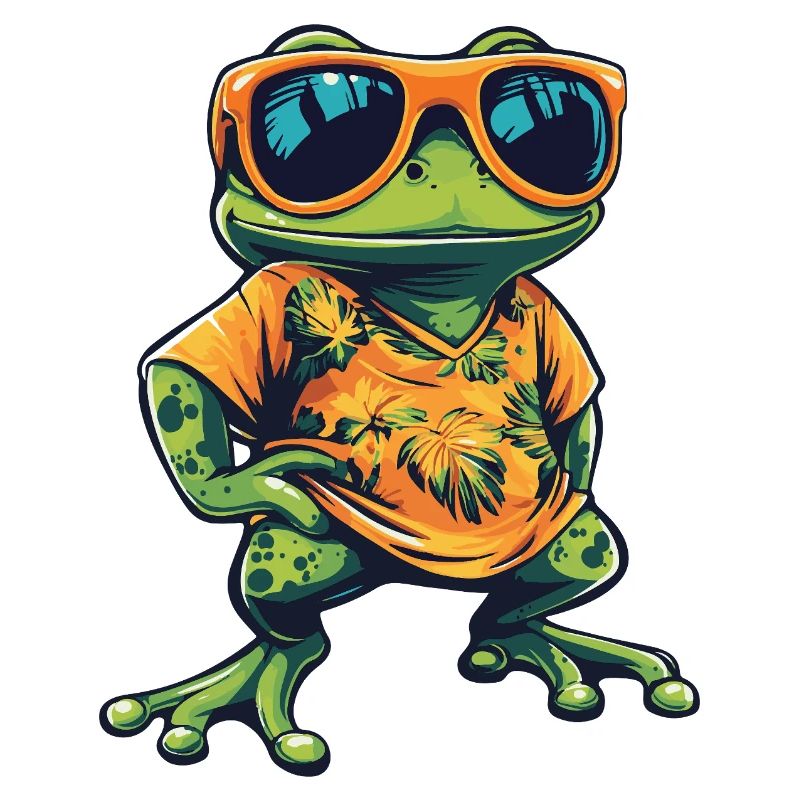 Frog Comic Holiday
