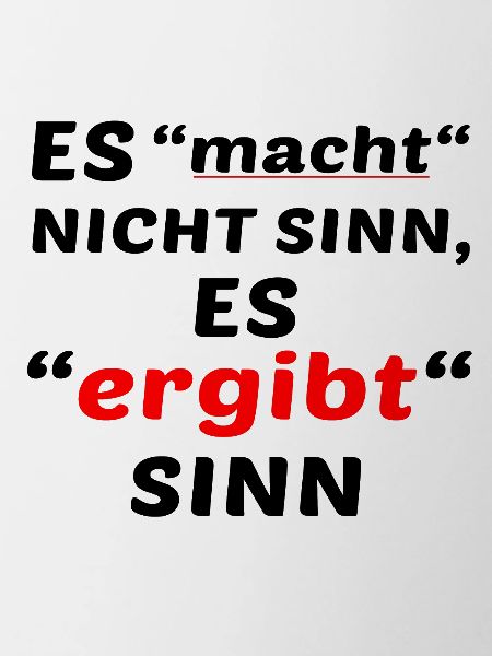 Es ergibt Sinn