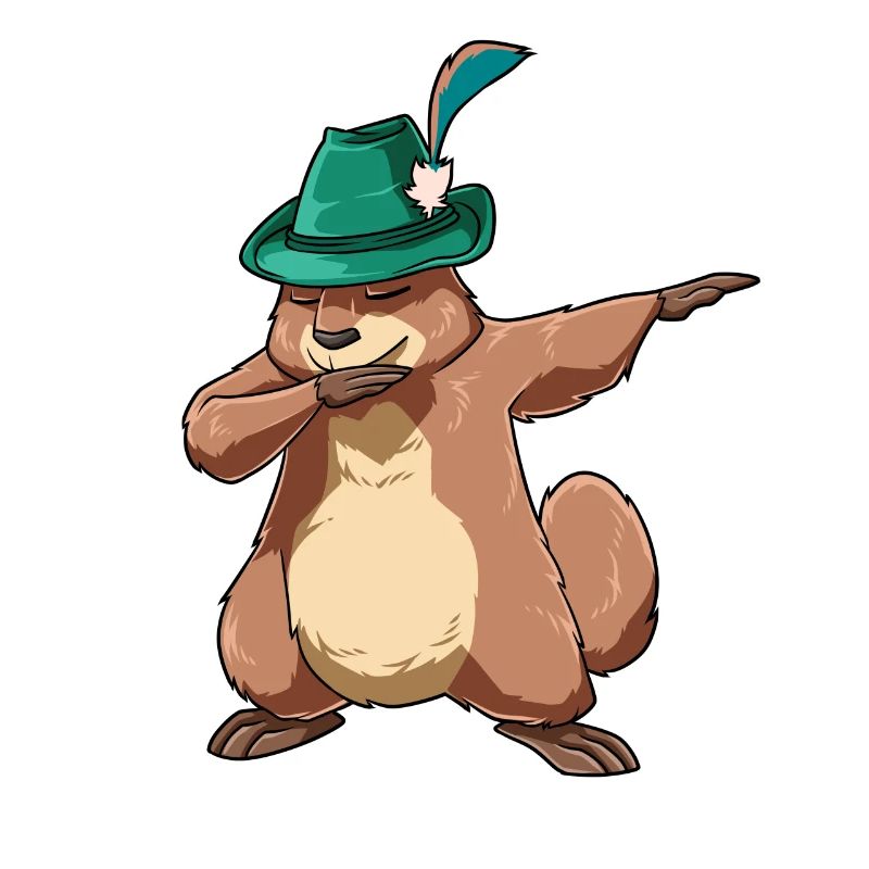 Dabbing Murmeltier Sieger