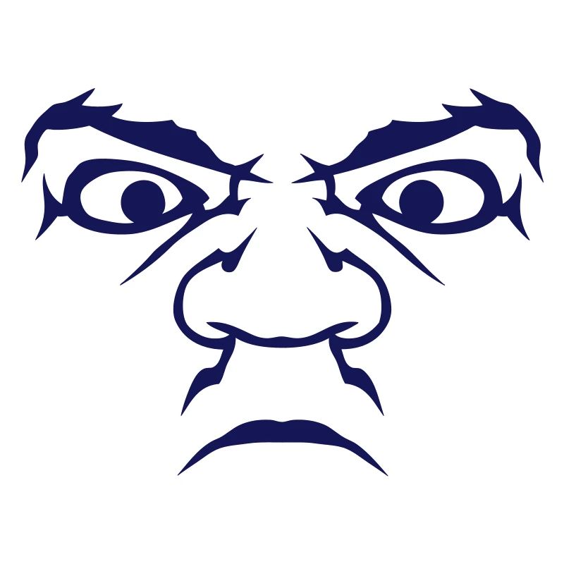 Head grumpy nasty anger grumpy humor