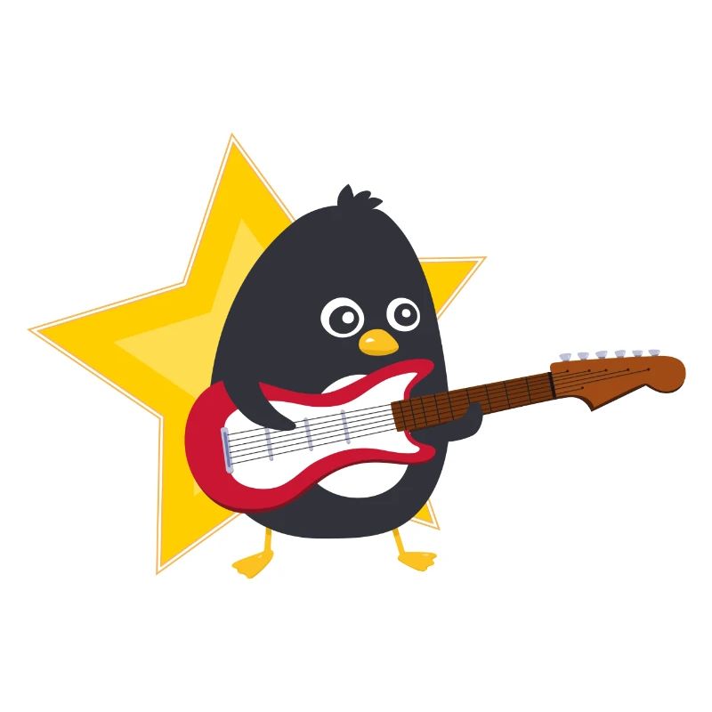Pingouin Guitariste