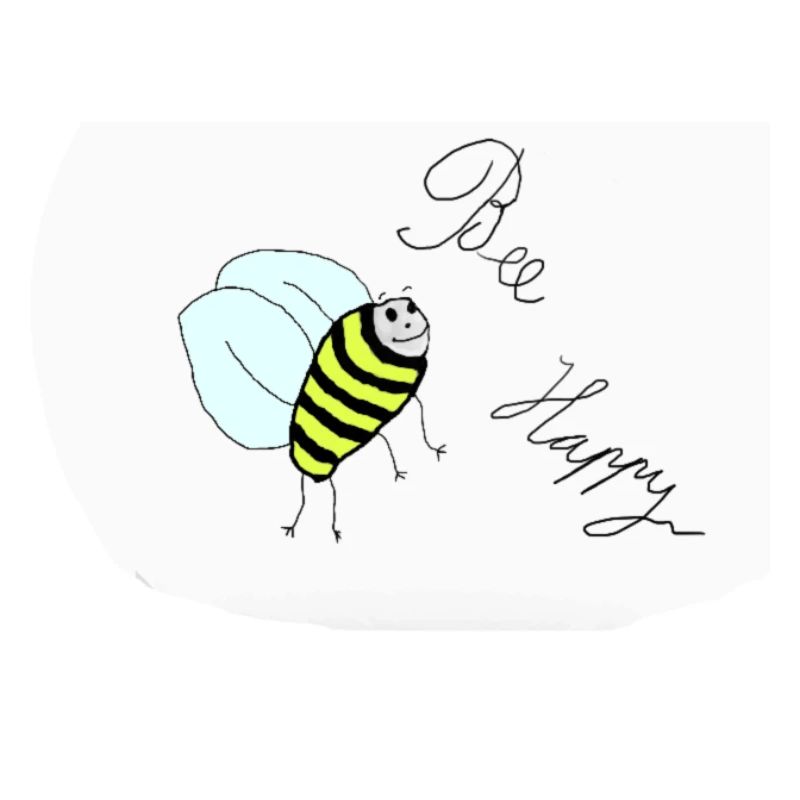 Bee happy bee pattern