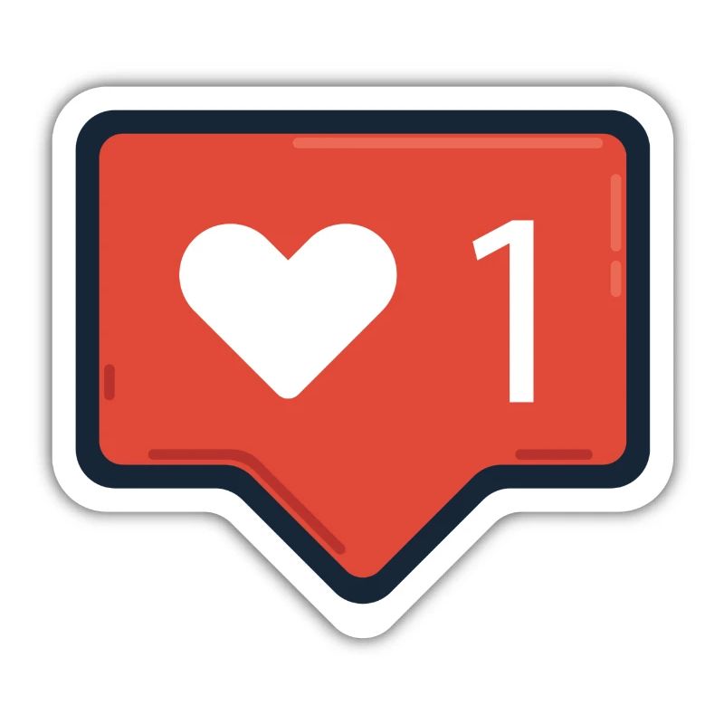J'aime - Style Instagram - Design plat