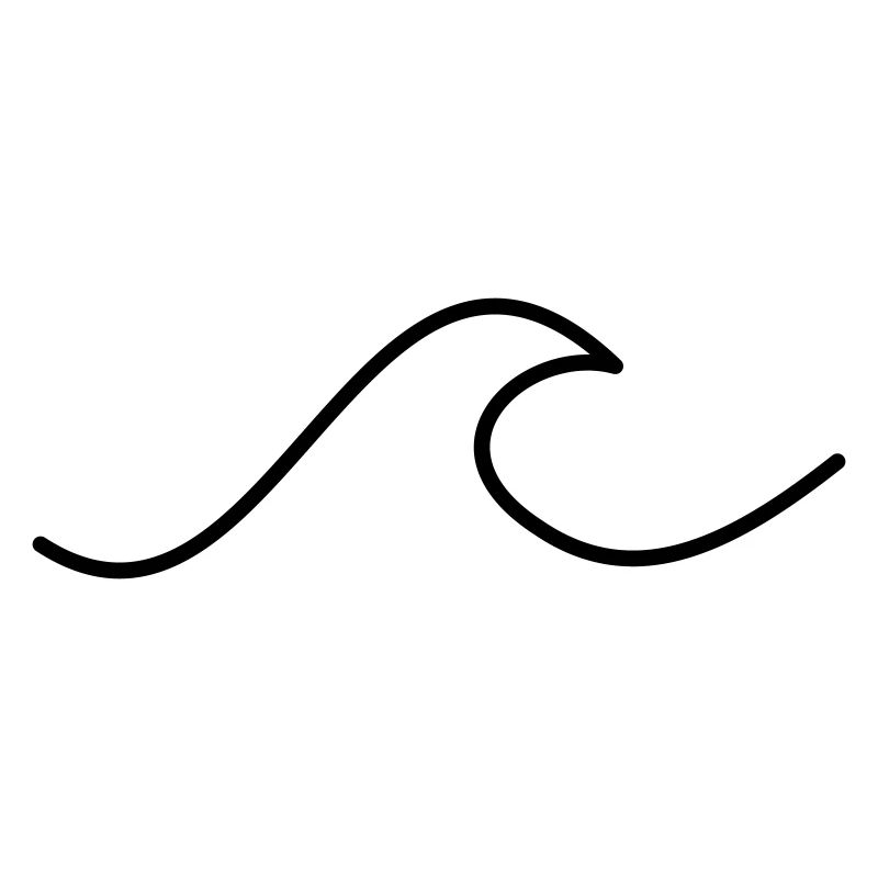 Minimalistic Wave Black