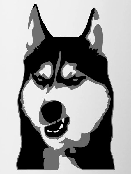 Grumpy Dog - Husky