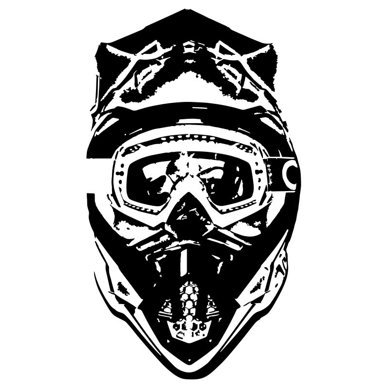 Cyclomoteur casque MX