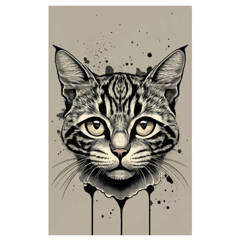 chat noir et blanc