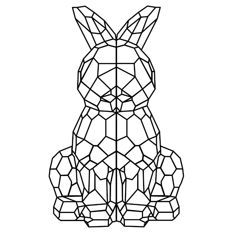 Osterhase geometrisch