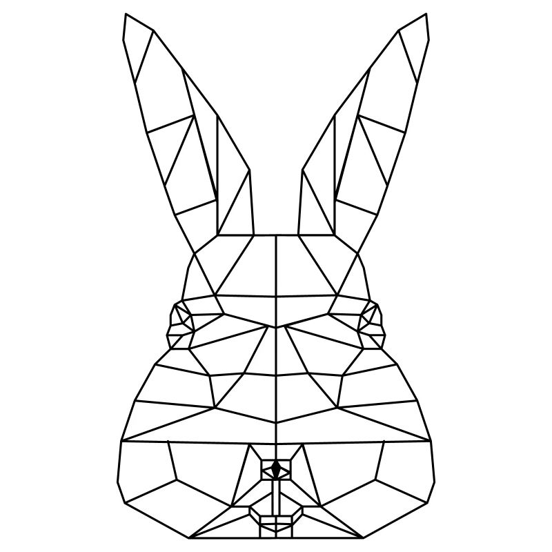 Ostern Hase Polygon