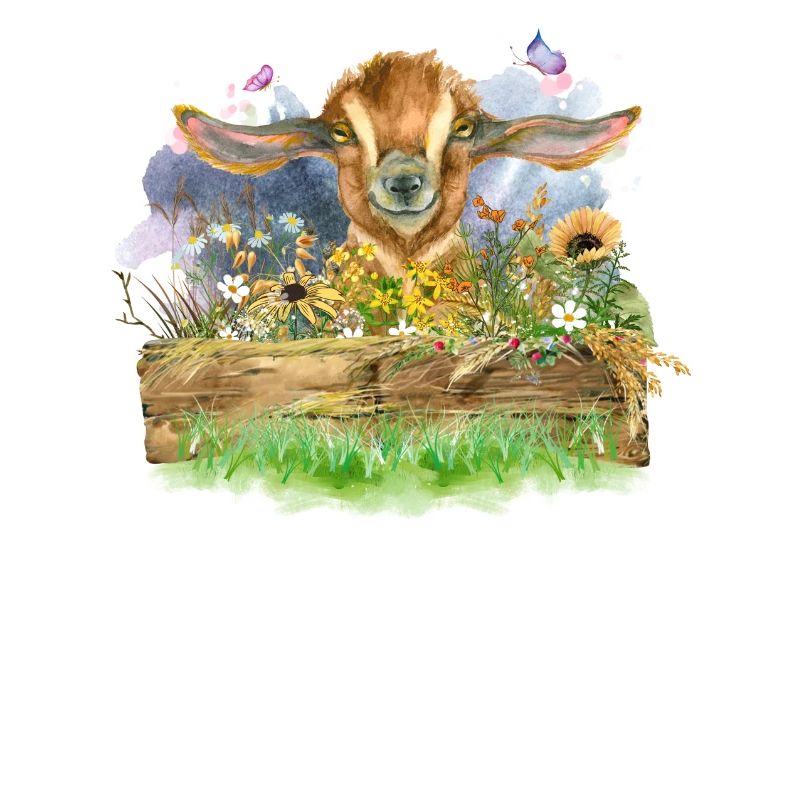 Aquarelle de chèvre