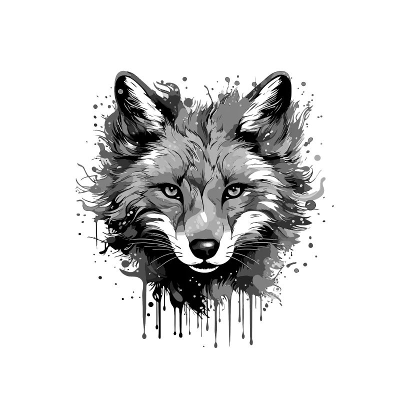 Fox Head Portrait Animal