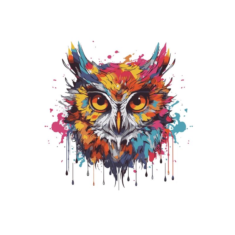 Owl Pop Art Head