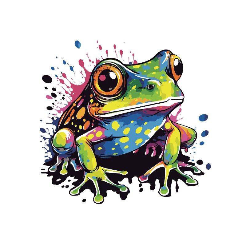 Frosch Pop Art Tier