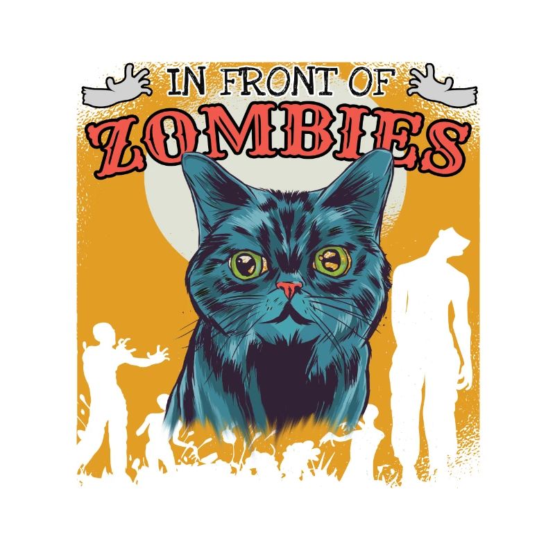 Zombie chat amoureux chats