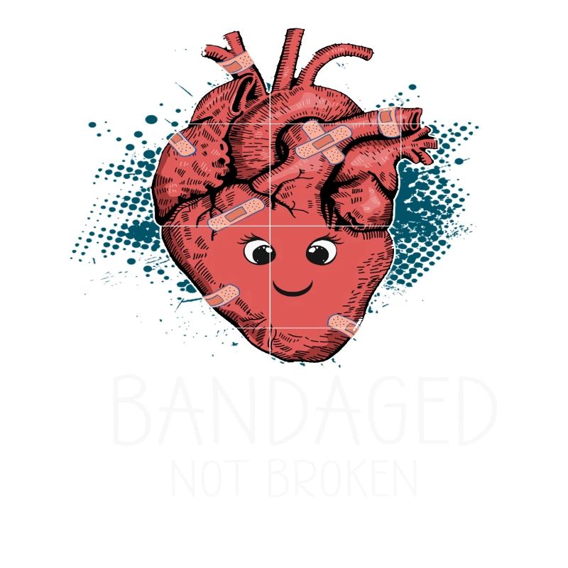Bandaged Not Broken CHD Awareness Geschenk