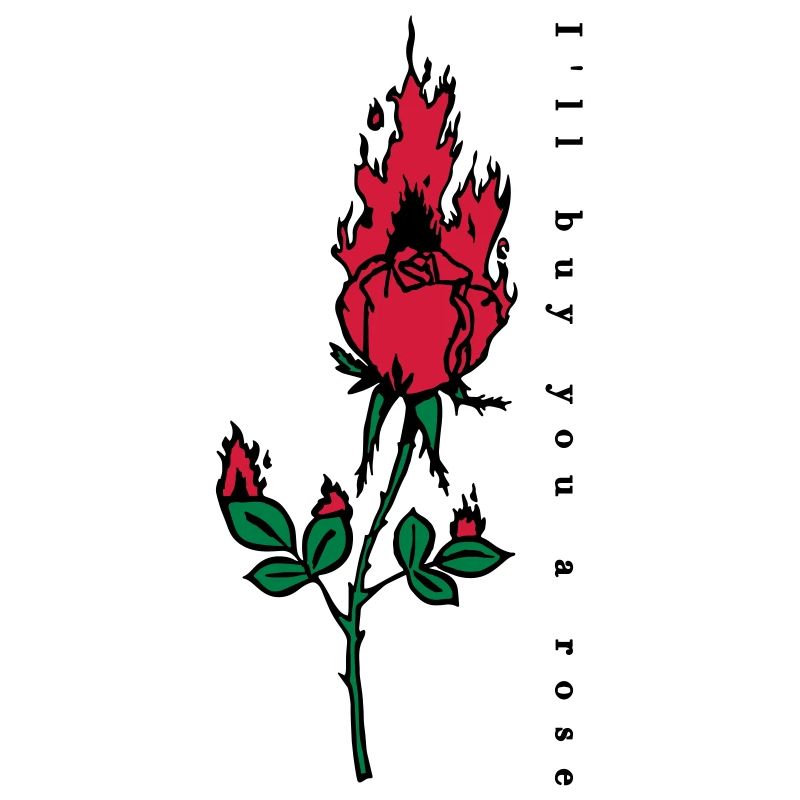 Imprimer Rose Brûler
