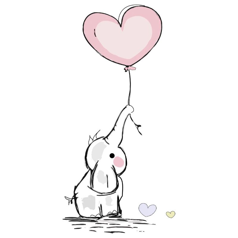 Elephant with heart
