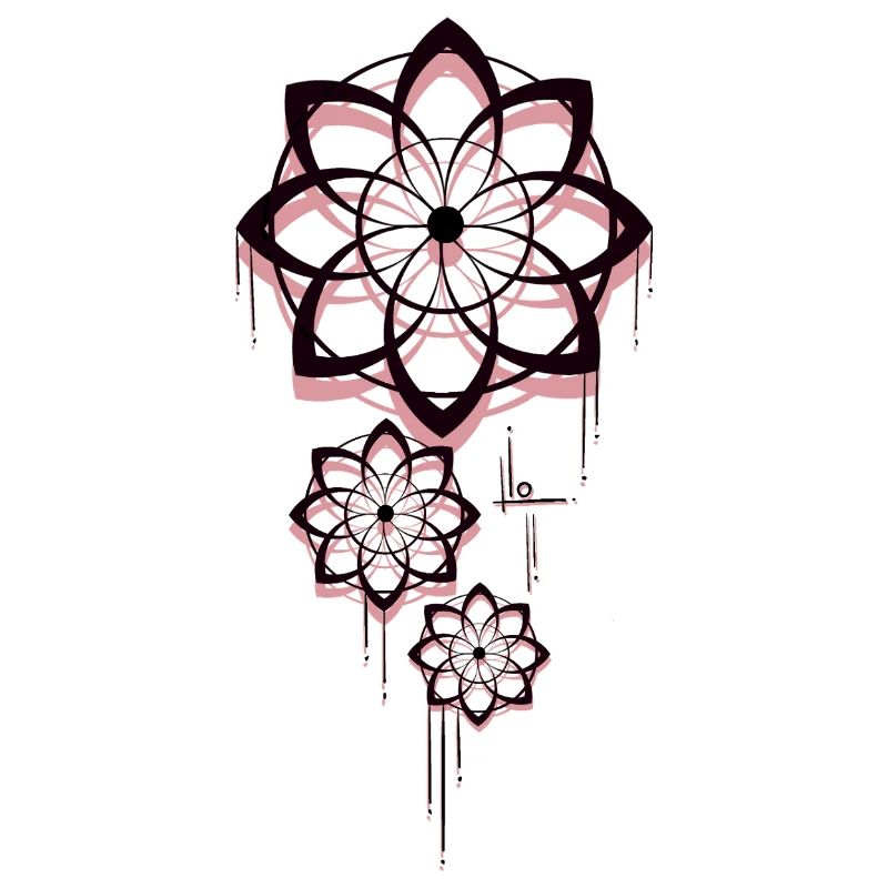 Conception géométrique de l’attrape-rêves Mandala