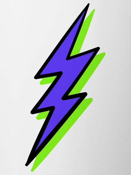 Abstract Ray in Neon Tones