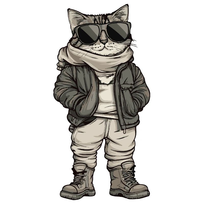 Cat Cool Winter