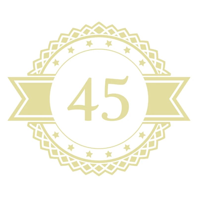 45 Number Emblem
