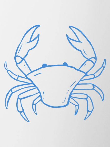 Blue Crab Line Art