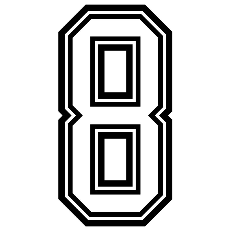 Symbole numérique 8