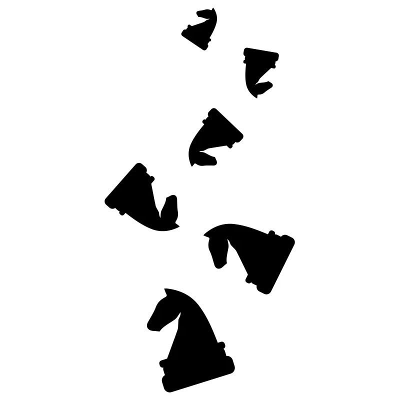 Pièce d’échecs pour chevaux