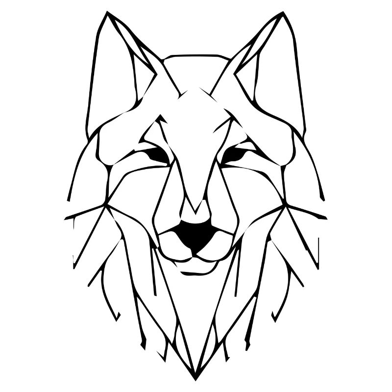 Wolf geometrisch