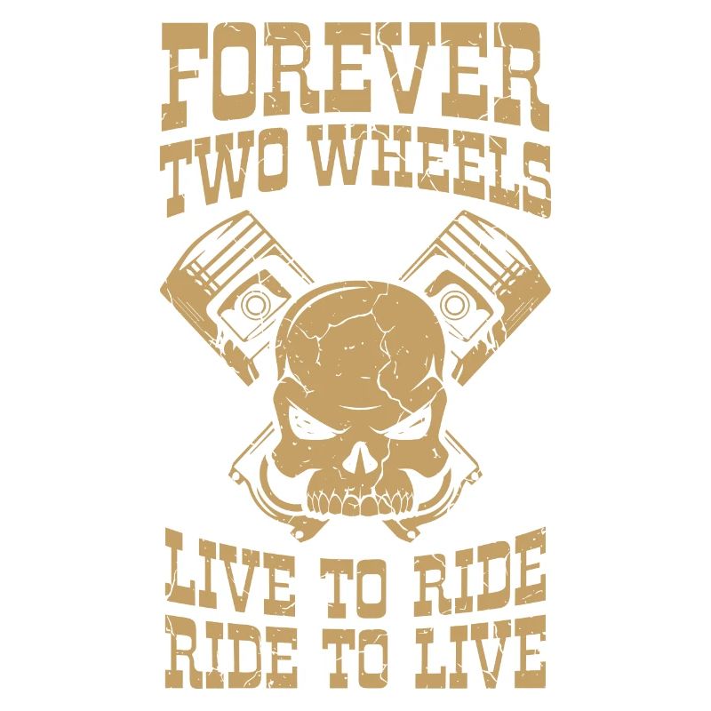 Biker Forever Two Motorcycle Driver Gift