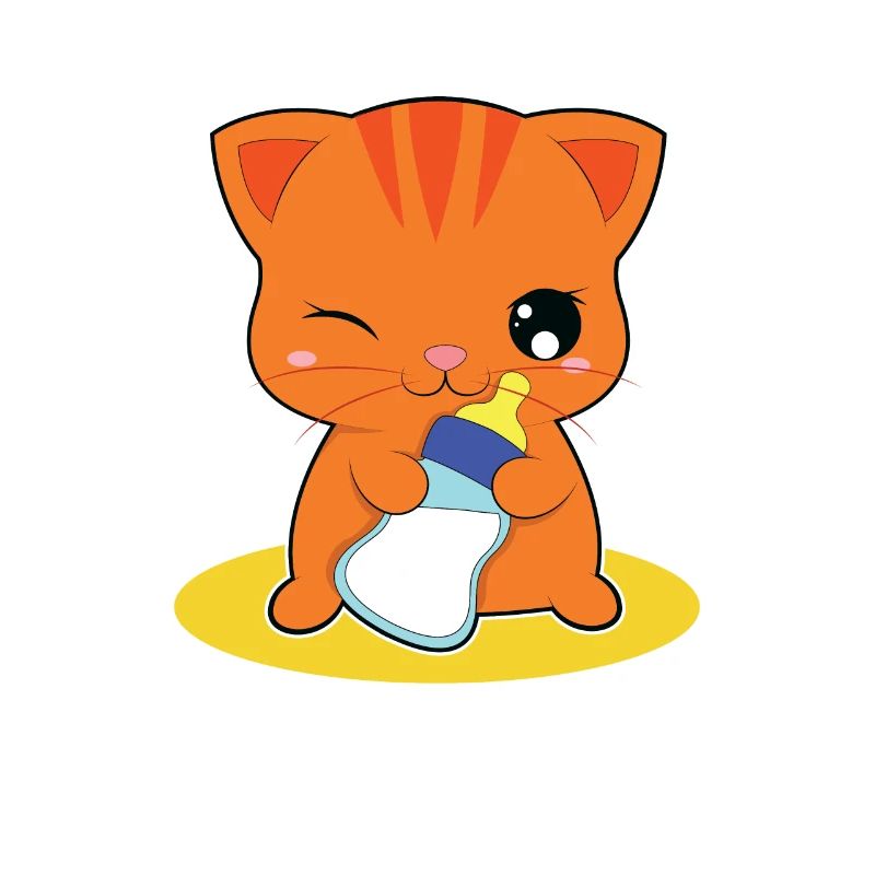 Chat lait chat bébé