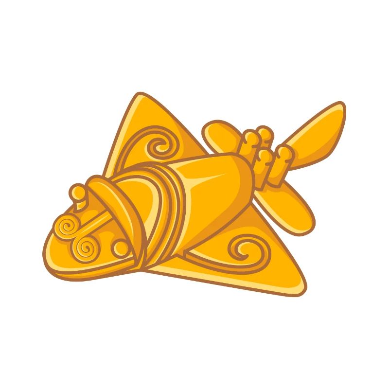 QUIMBAYA PLANE Ancient Astronaut Alien Gift