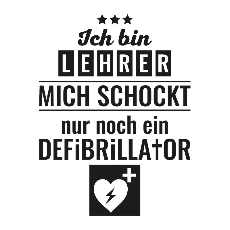 Lehrer defibrillator Geschenk Schule Professor