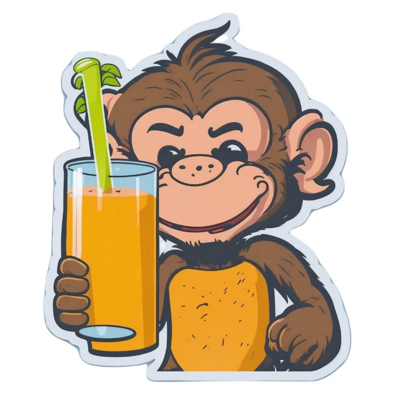 Affe Schimpanse Ape Monkey Comic Cartoon