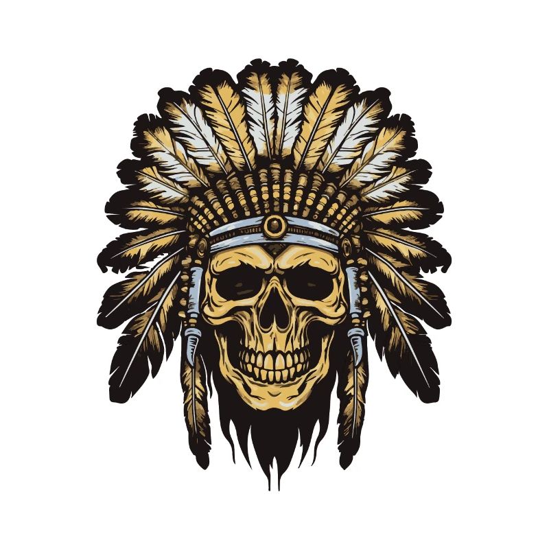Apache Indian Chief Skull