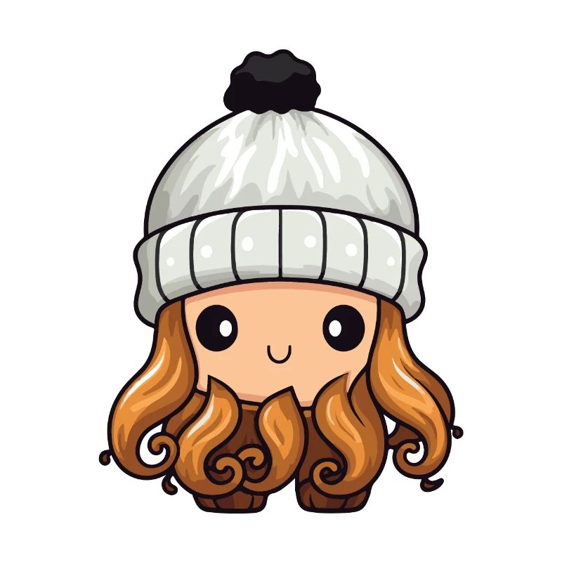 Oktopus Winter Krake Comic