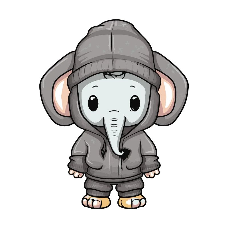 Elephant Winter Comic