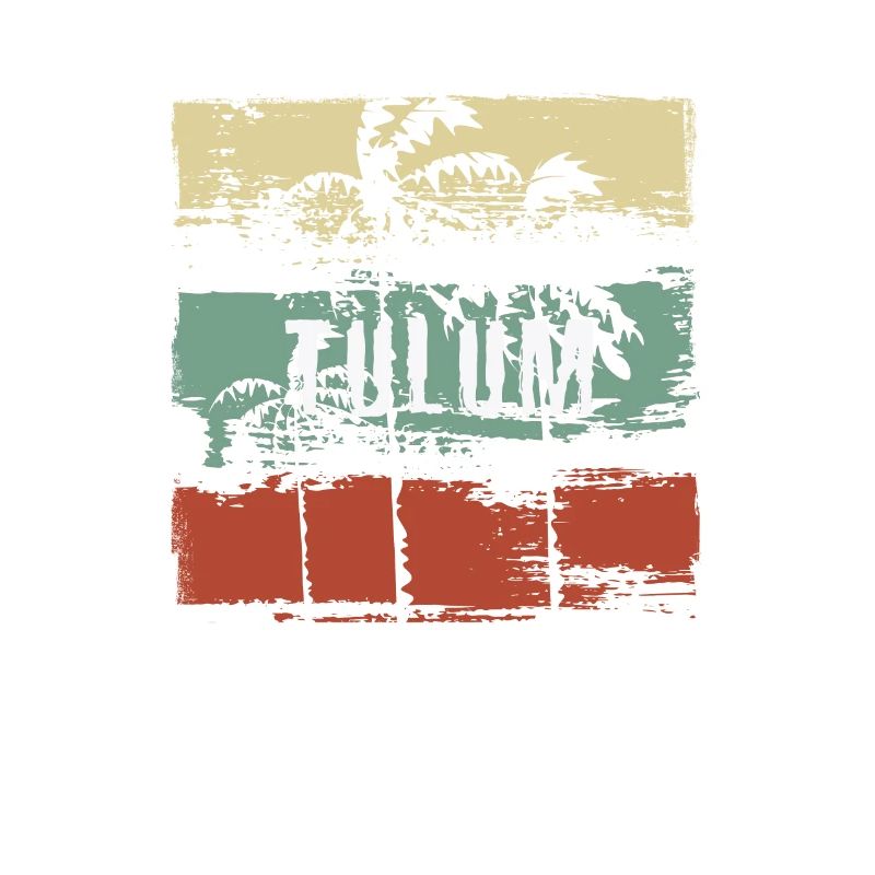 Tulum Mexico Artistic Vacation Souvenir Abstract