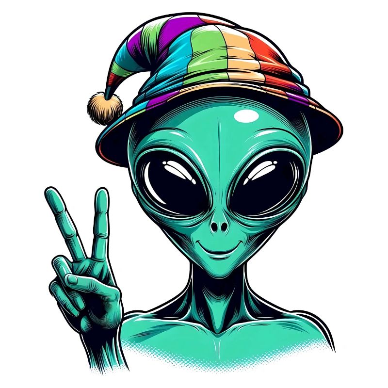 Alien Shows Peace