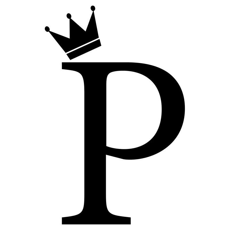 Couronne de monogramme P