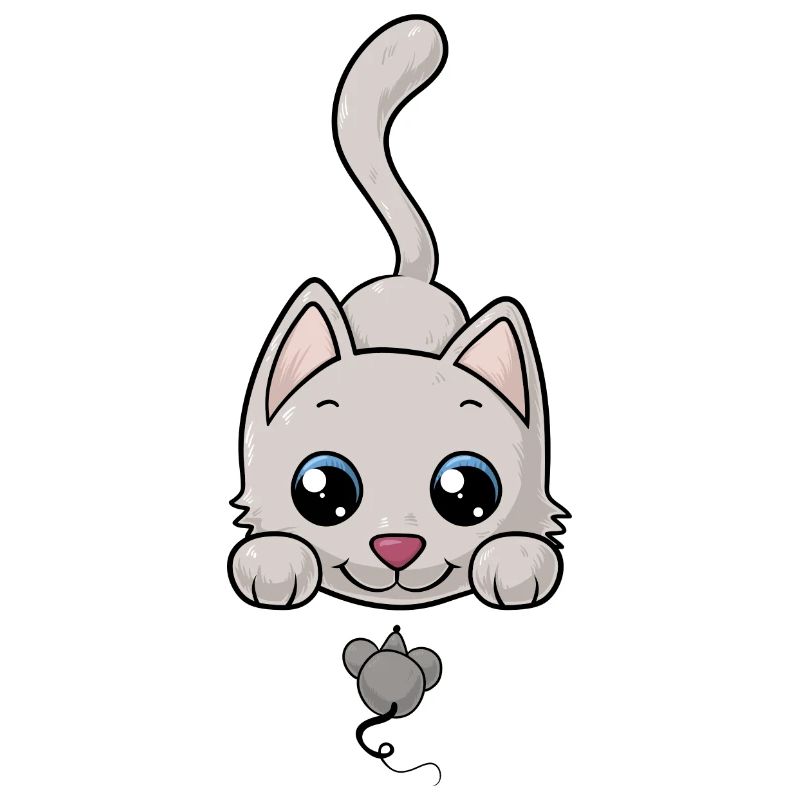Süße Comic Katze
