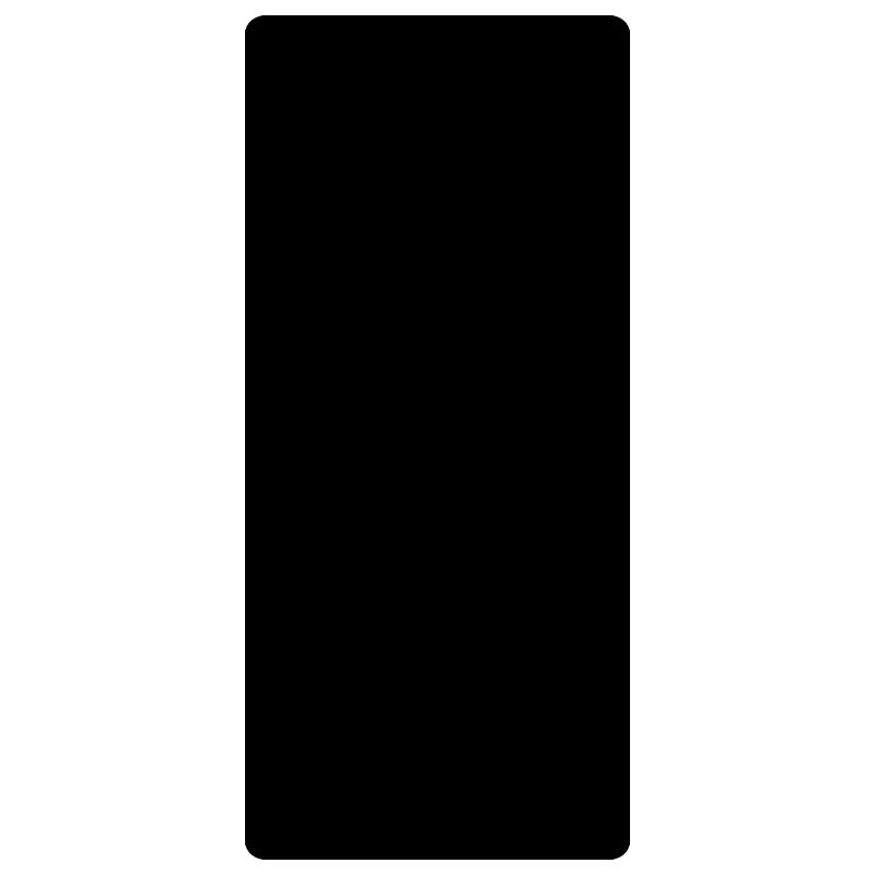 The fifth element as a rectangle in black