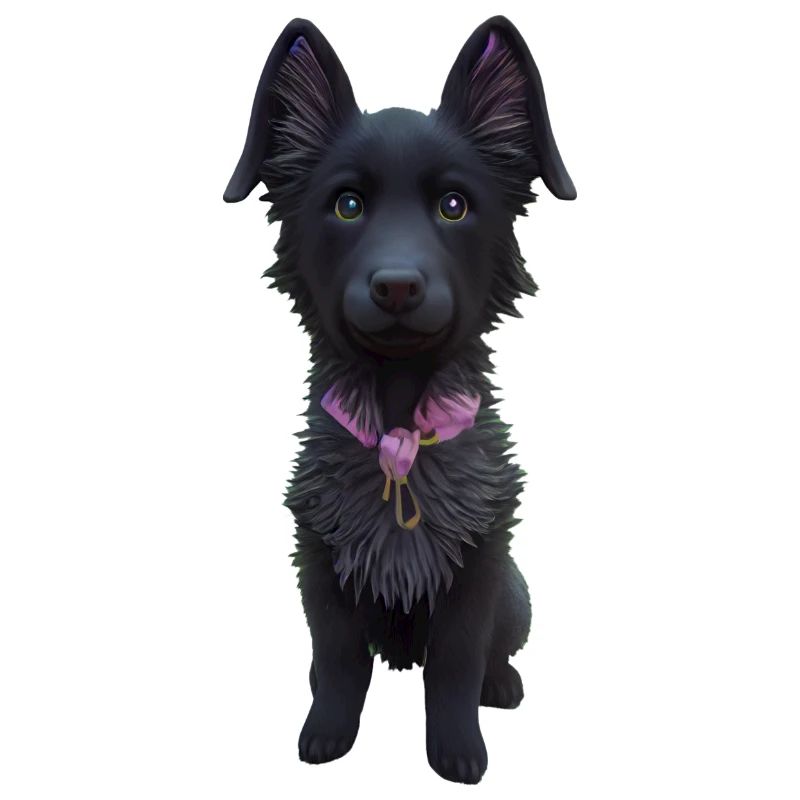 Schwarzer Schäferhund