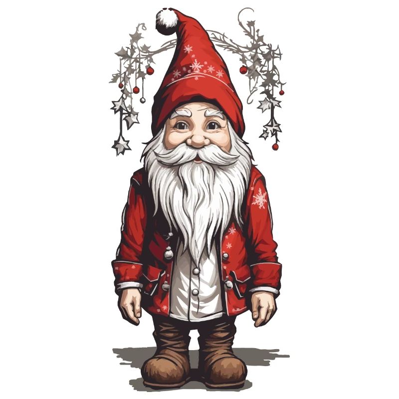 Gnome de Noël rétro à Noël