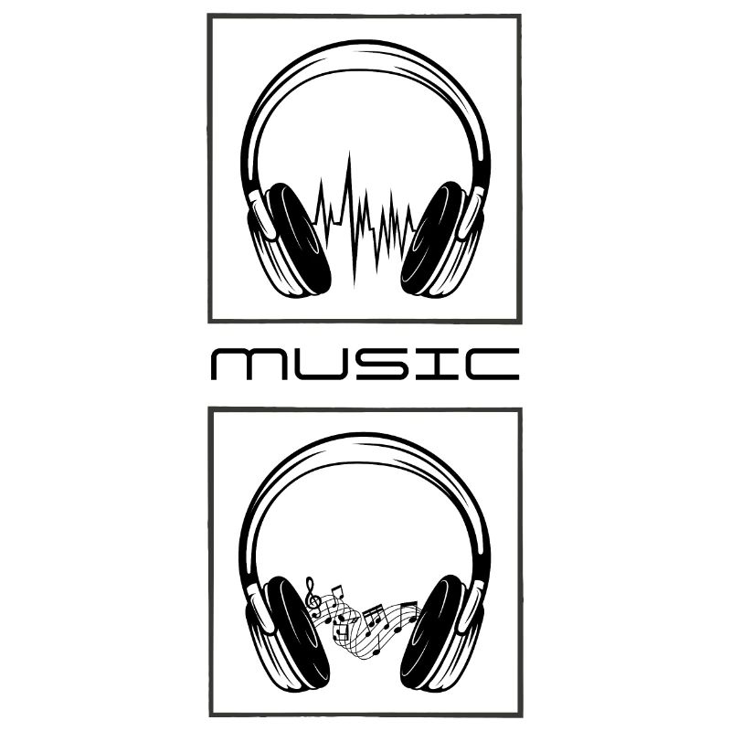 Kopfhörer. Musik.