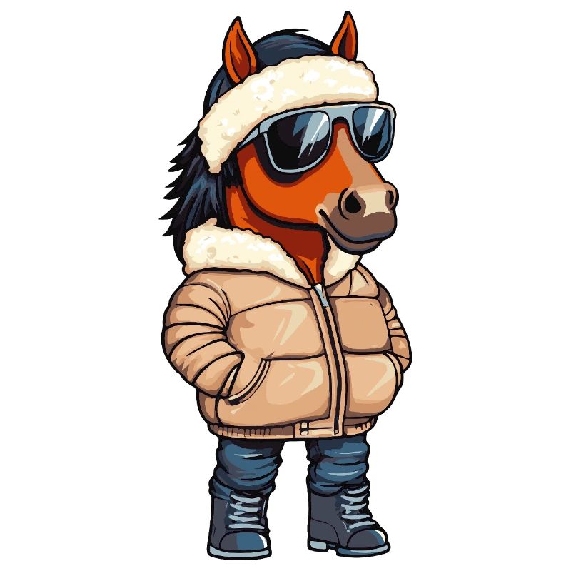 Cheval Bande dessinée cool